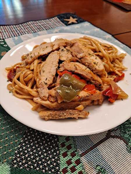 Teriyaki Noodles with Chicken
